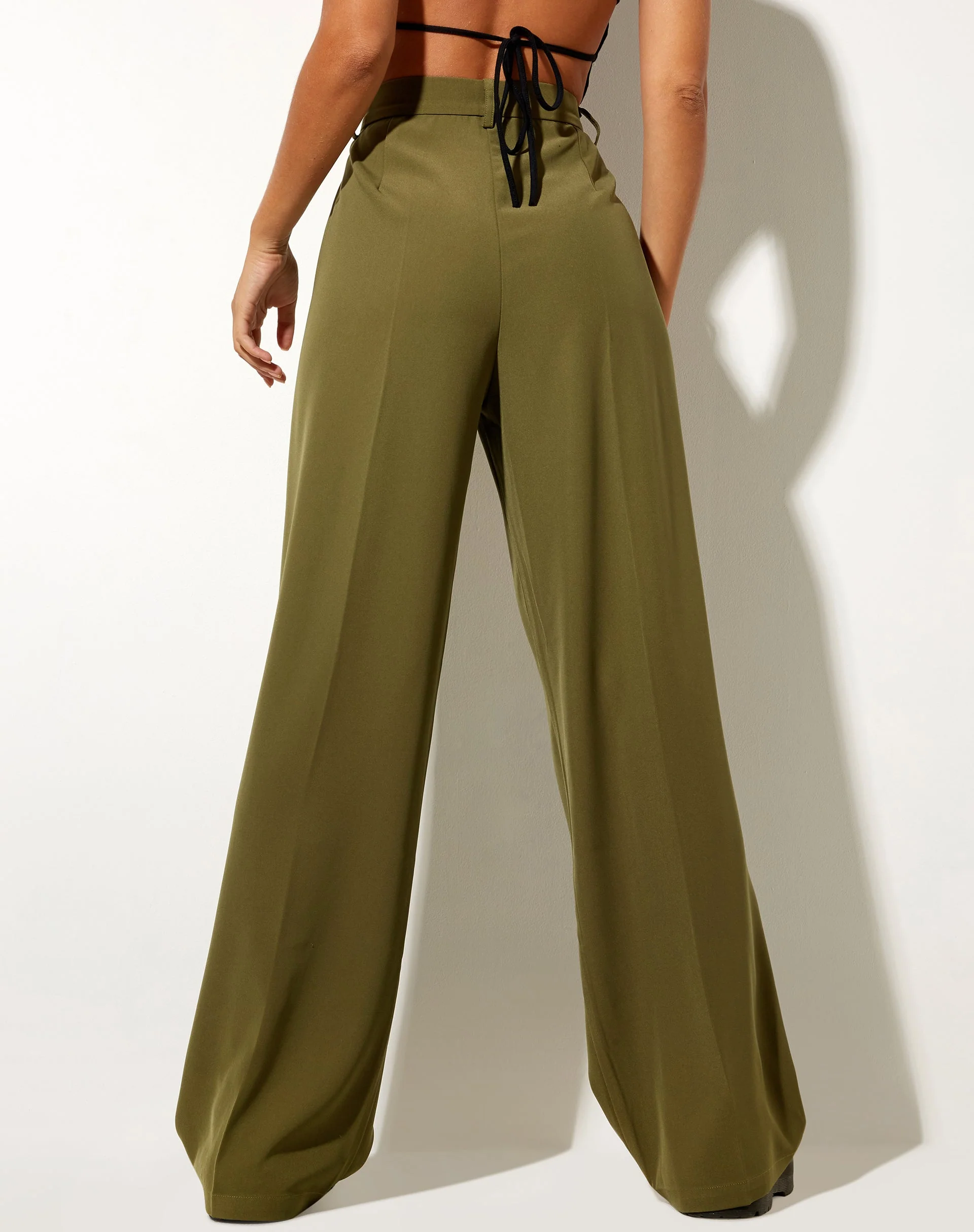 Abba Trouser in Tailoring Khaki - Image 2