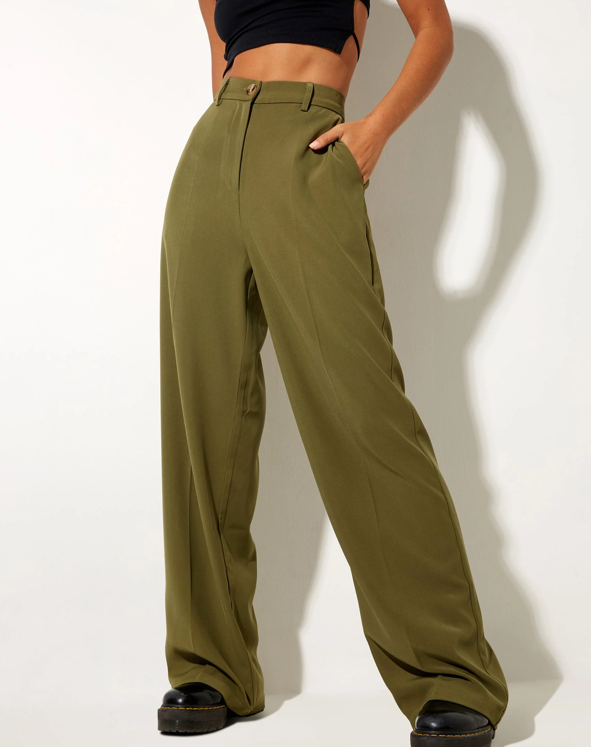 Abba Trouser in Tailoring Khaki - Image 4