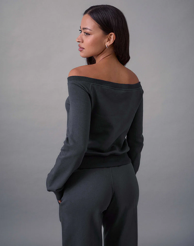 Airazo Bardot Sweater in Beluga Grey - Image 4