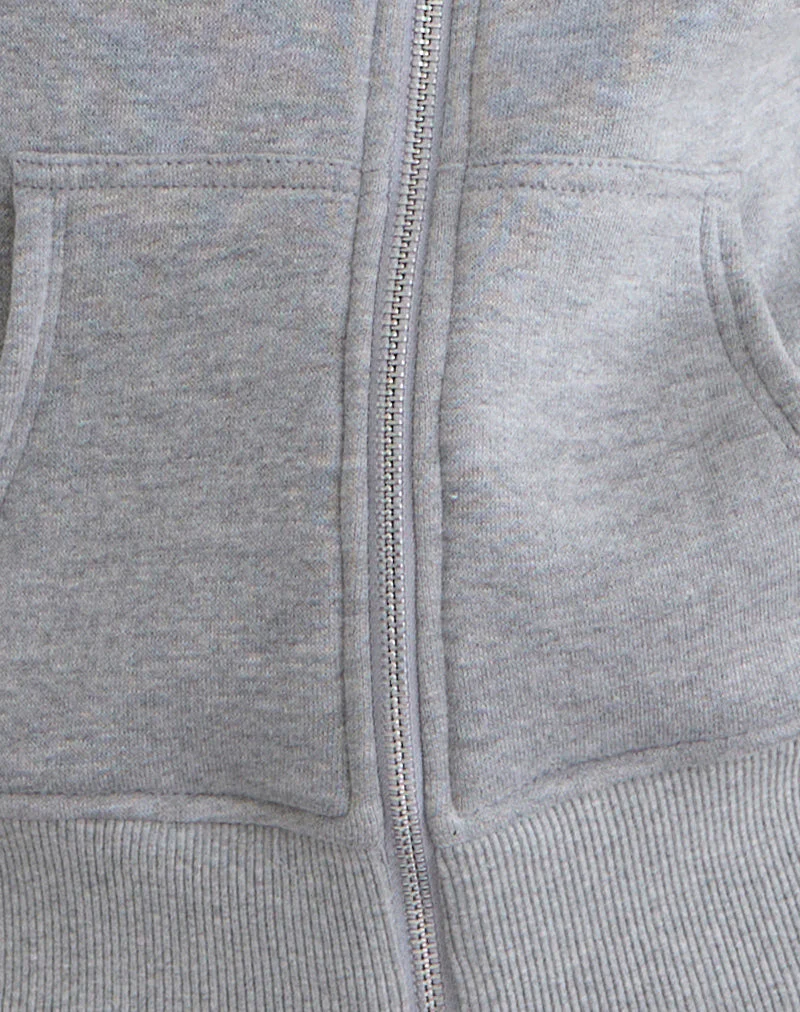 Airazo Bardot Sweater in Grey Marl - Image 6