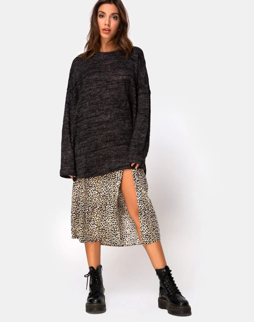 Ajie Jumper in Black Knit - Image 3