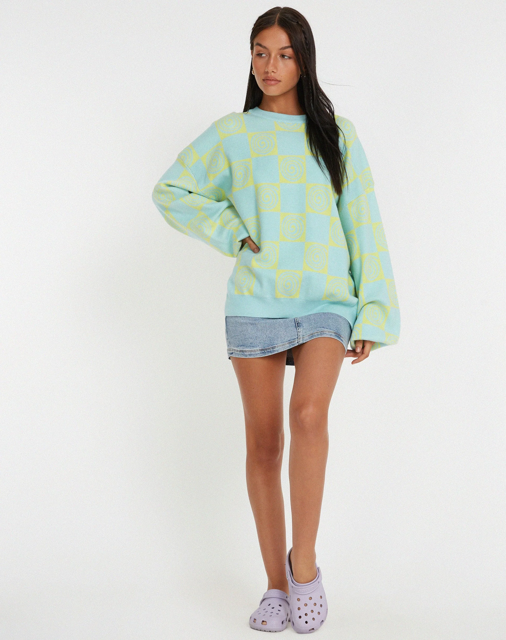 Akari Jumper in Optiz Maze Blue - Image 3