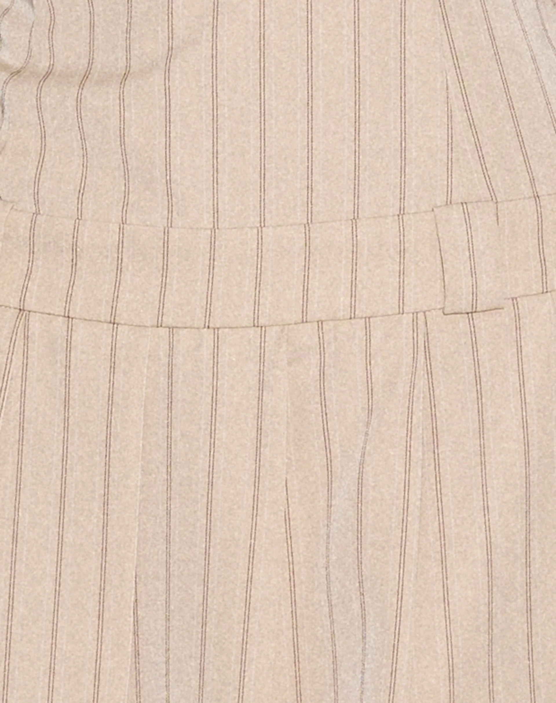Aldari Bandeau Midi Dress in Tailoring Tan Pinstripe - Image 7