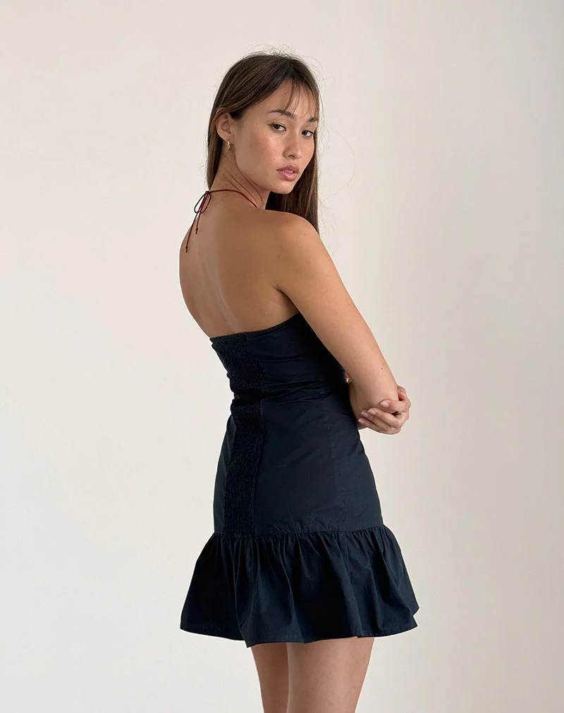 Alden Mini Dress in Tap Shoe Black - Image 6