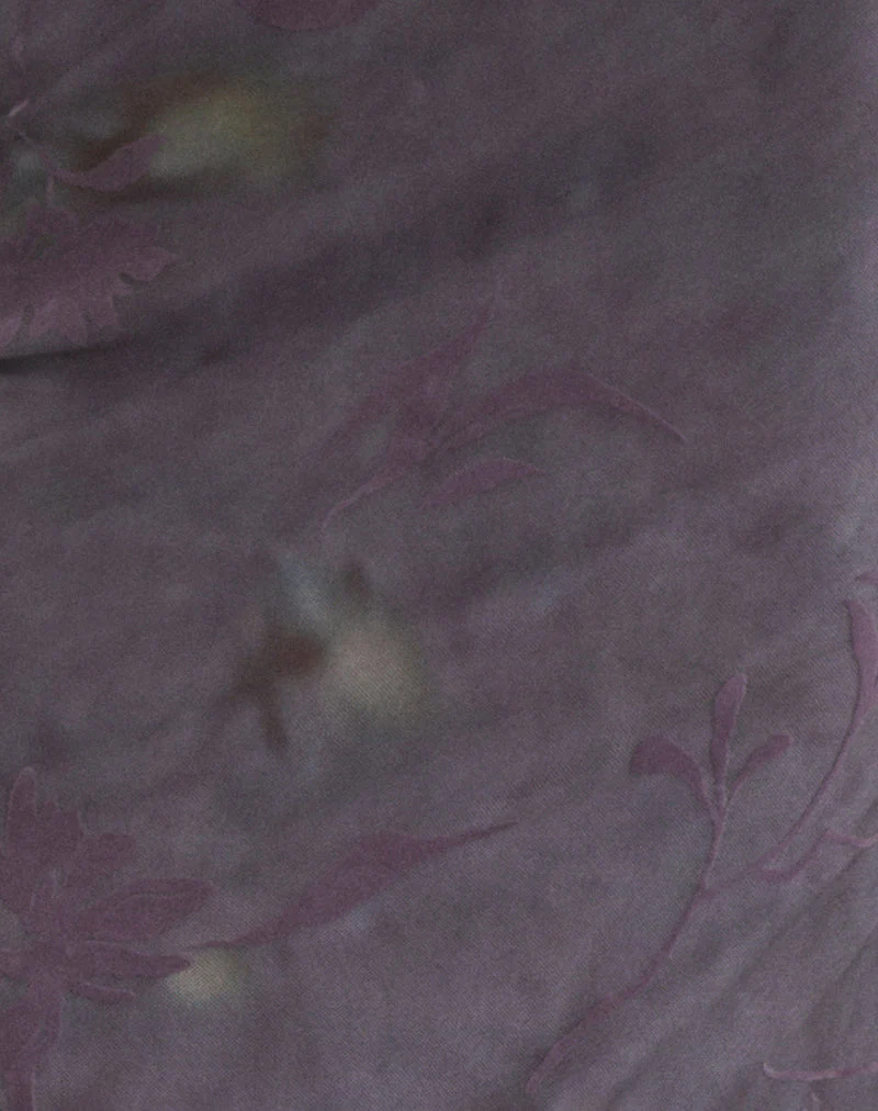Alfreda Maxi Skirt in Flare Flower Purple - Image 6