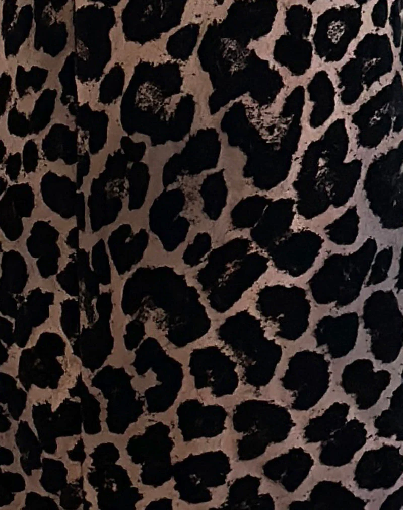 Alfreda Maxi Skirt in Flock Mesh Rar Leopard - Image 6