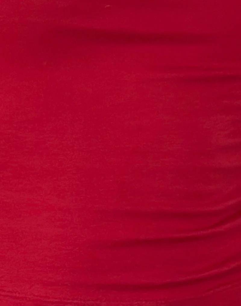 Amabon Long Sleeve Top in Adrenaline Red - Image 6