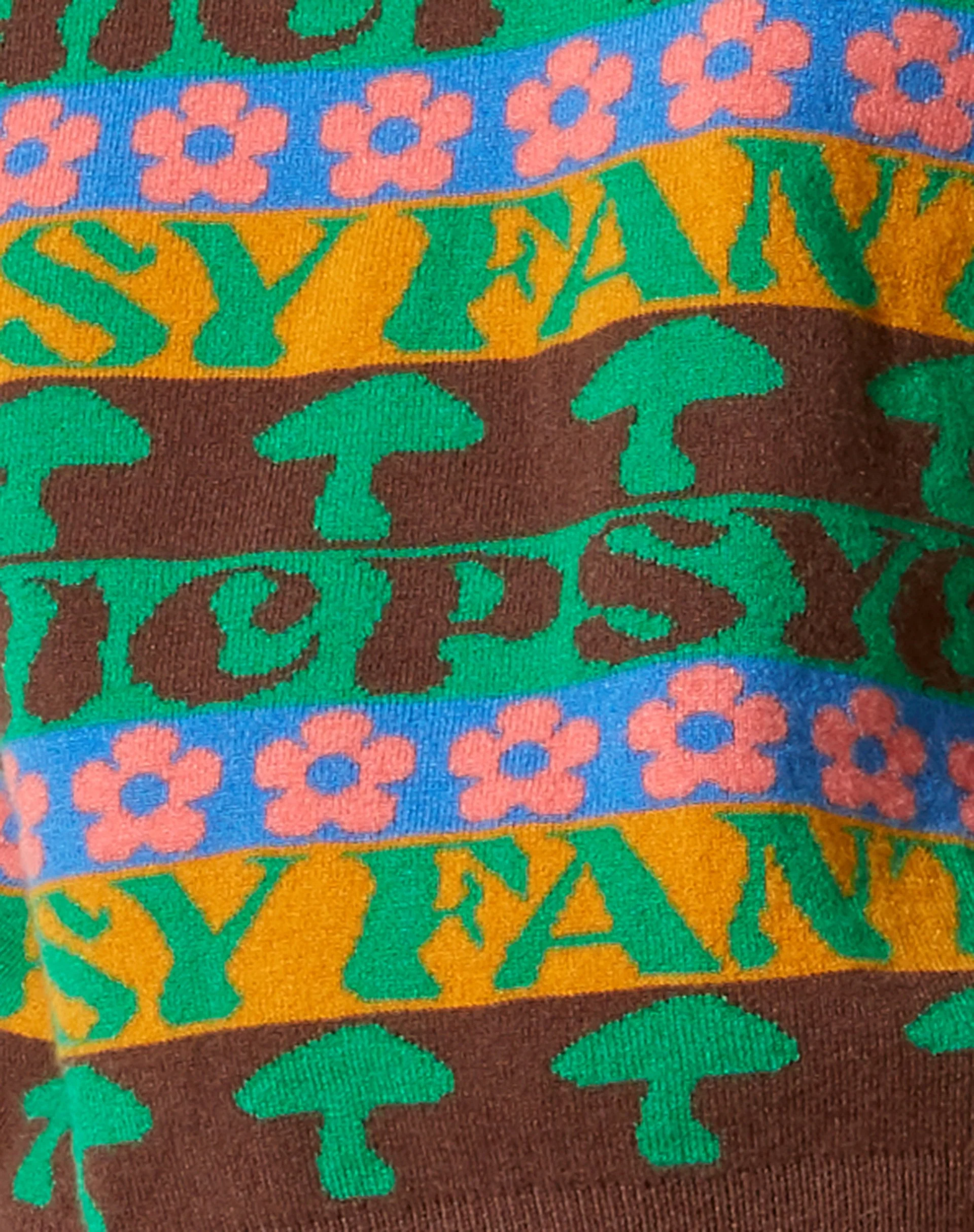 Ammar Jumper in Fairisle Mix Brown - Image 6