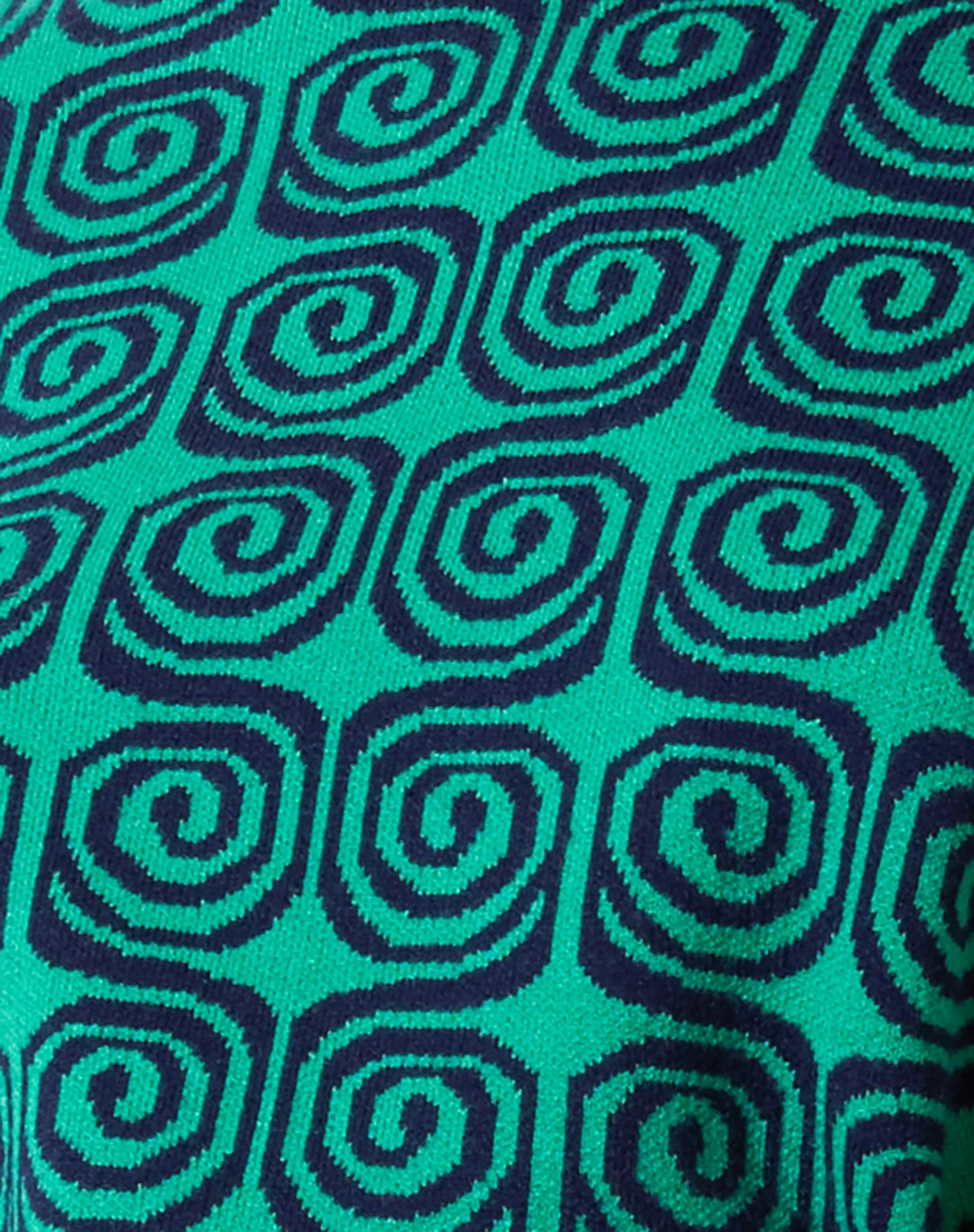 Ammar Jumper in Swirl Green and Blue - Image 6