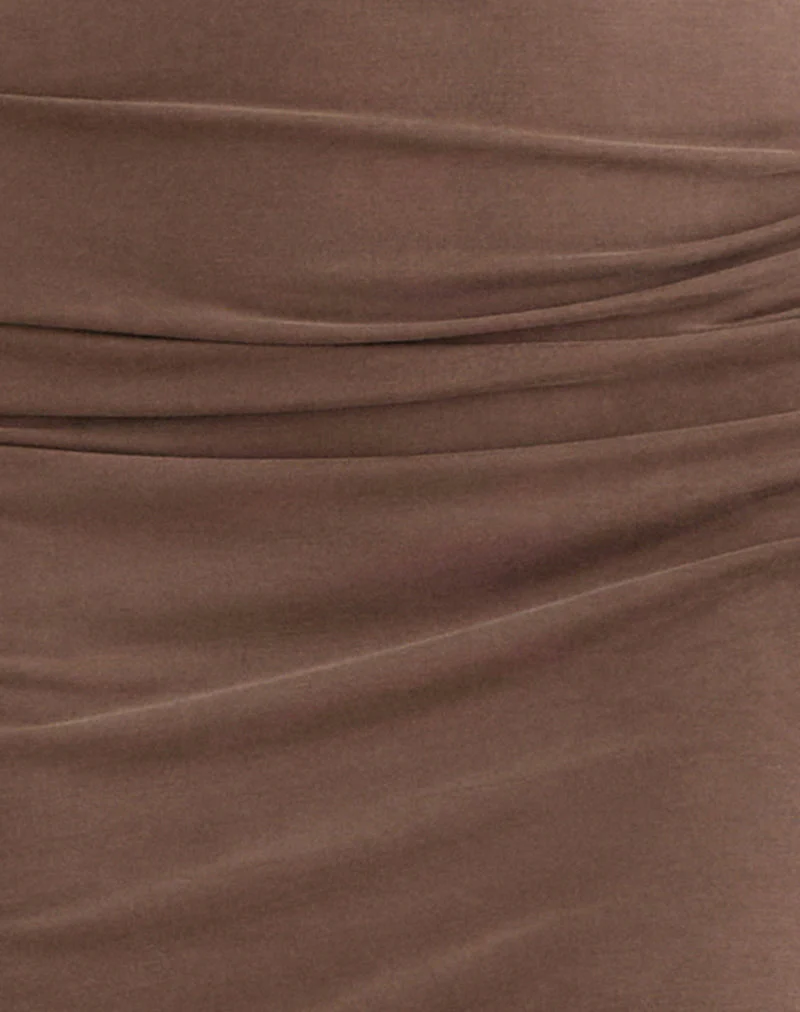 Anezka Midi Dress in Bitter Chocolate - Image 6