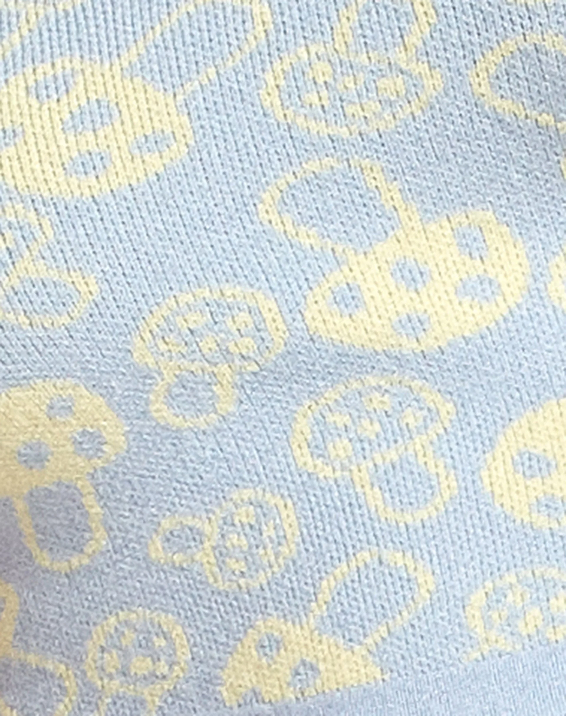 Anura Crop Top in Baby Shroom Blue Yellow - Image 8