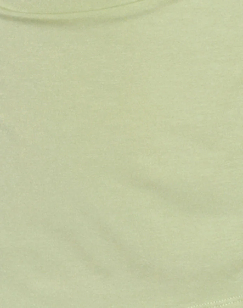 Aravie Ruched Bandeau Top in Pistachio - Image 6