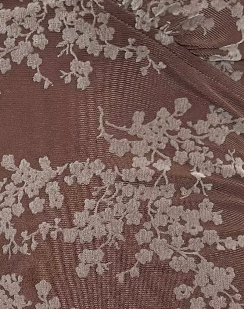 Astika Mini Dress in Blooming Vines Brown - Image 6