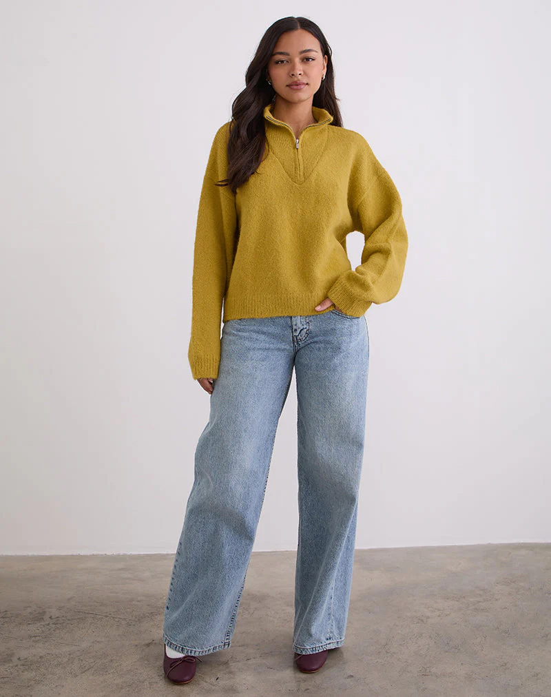 Atine Jumper in Ochre Mustard - Image 4