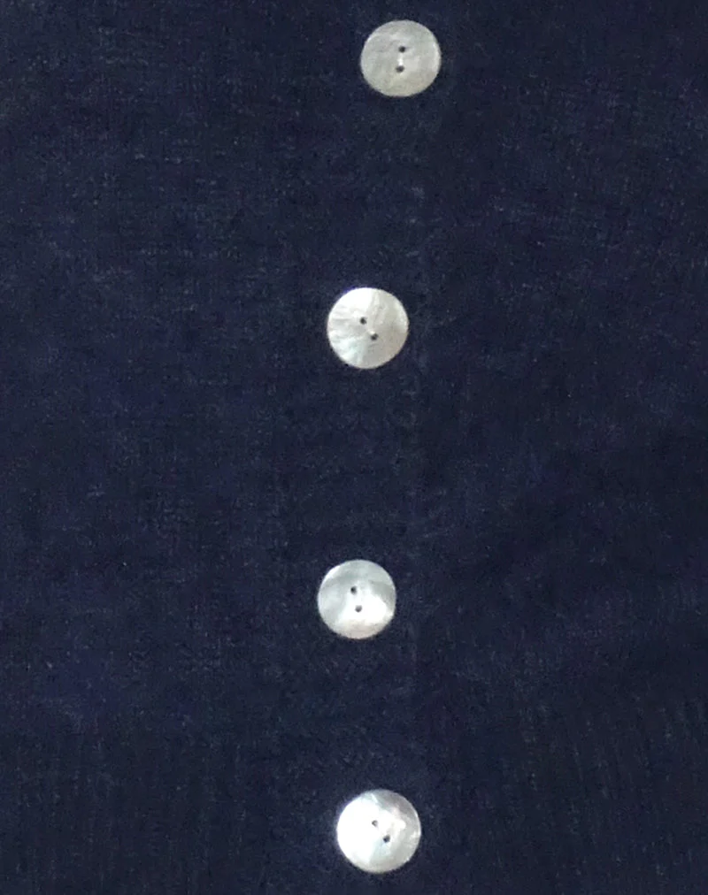 Audrina Cardigan In Fluffy Knit Navy - Image 5