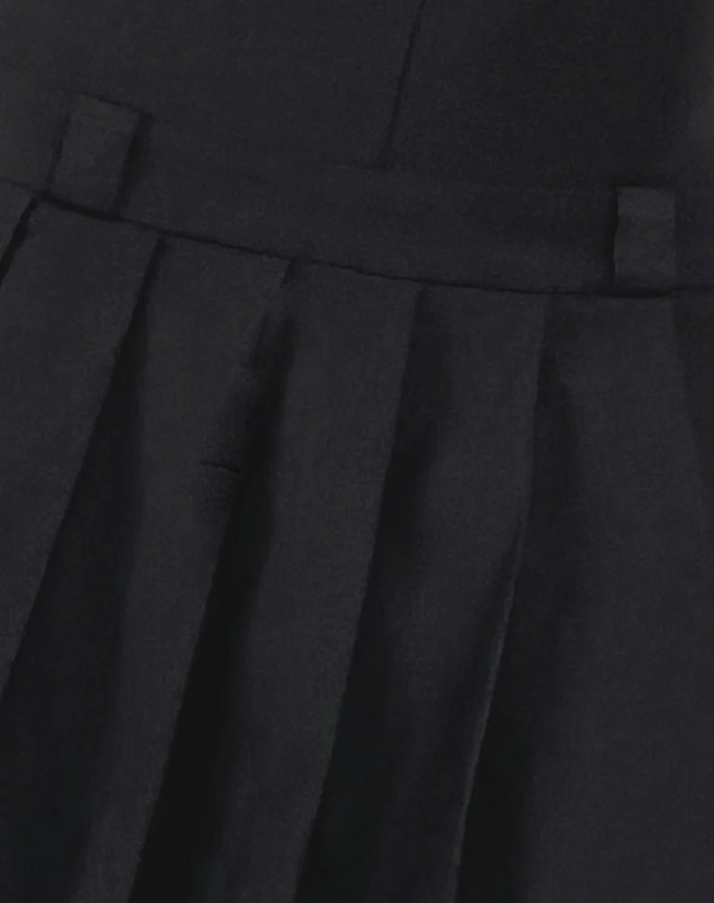 Ayosa Backless Mini Dress in Black - Image 6