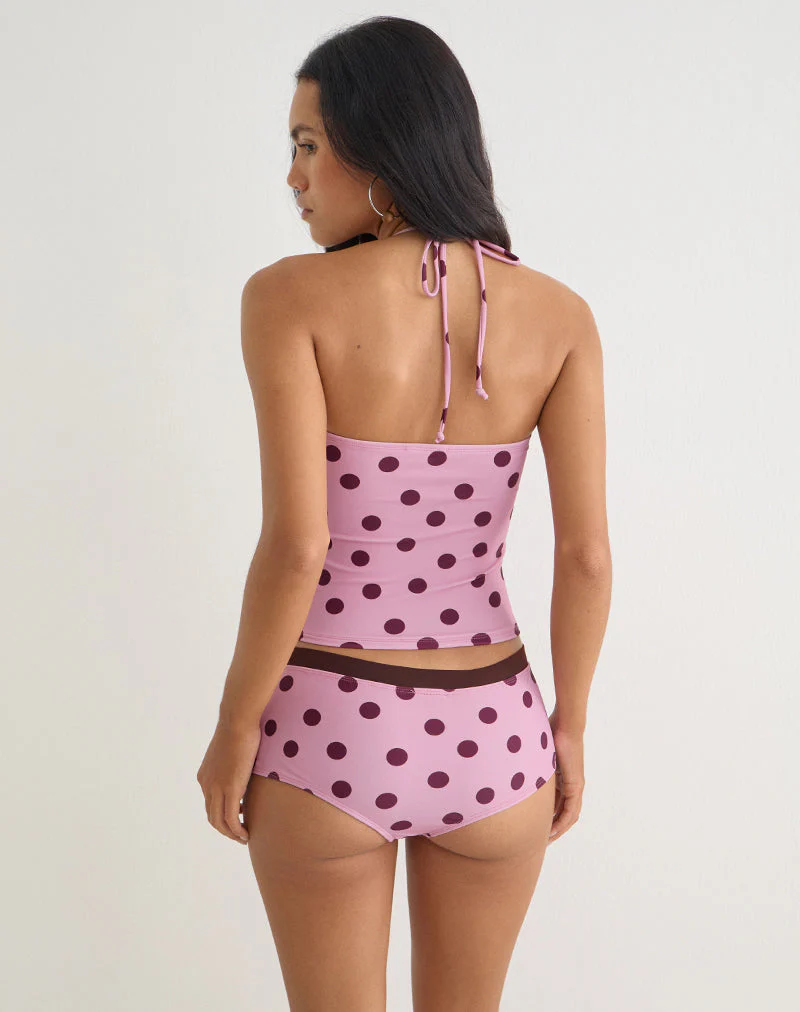 Baela Tankini in Pink with Irregular Polka - Image 5