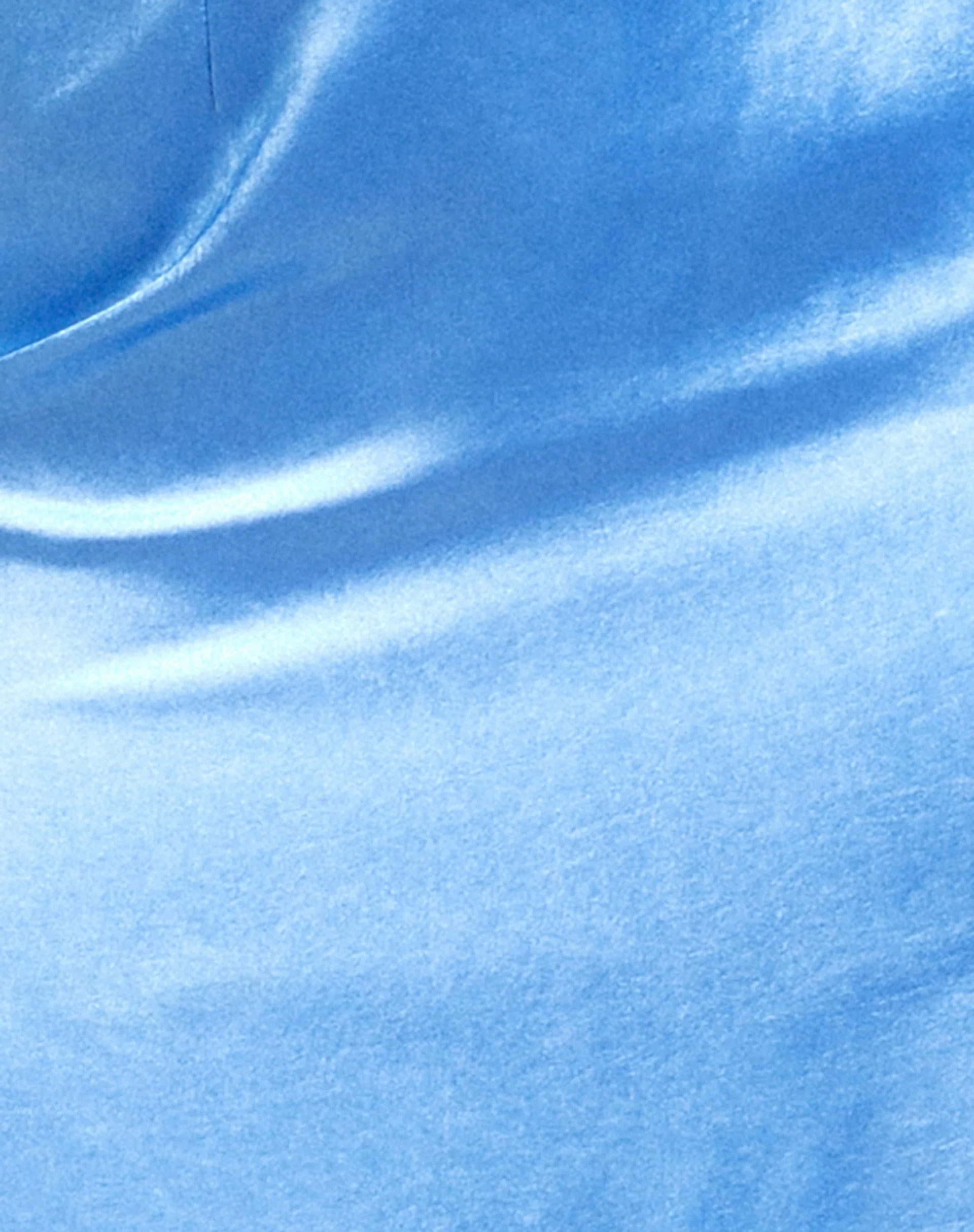 Bailta Crop Top in Satin Azure Blue - Image 8
