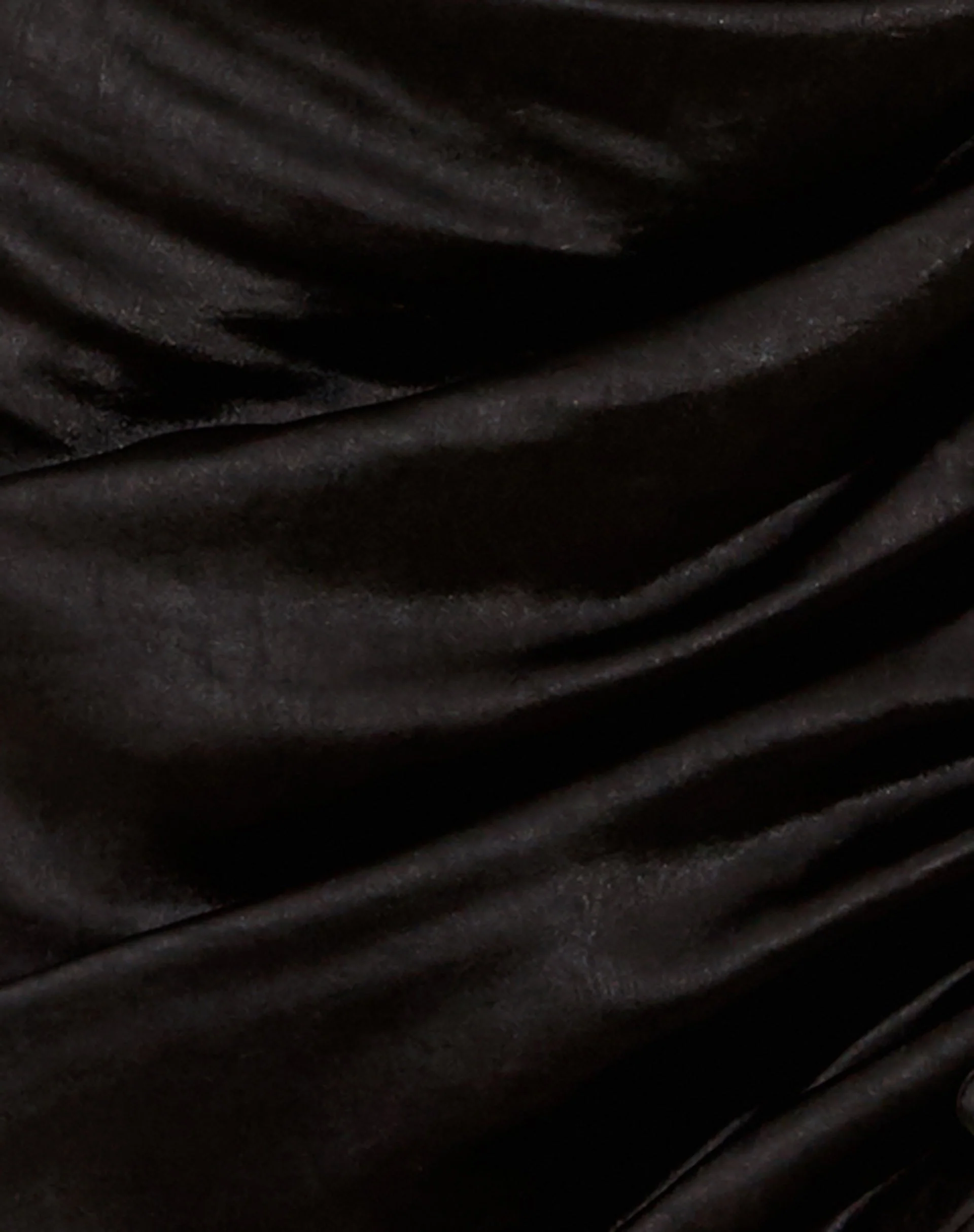 Balta Mini Skirt in Satin Black - Image 6