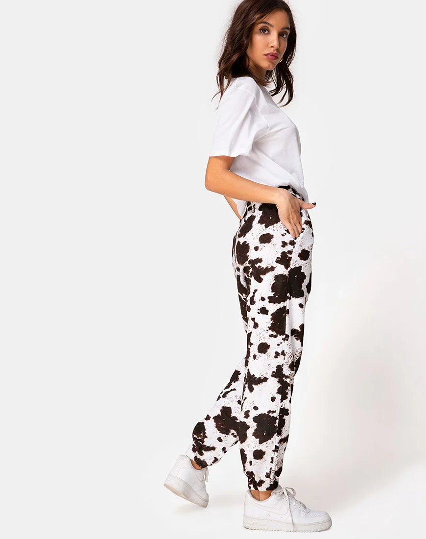 Basta Jogger in Cow Hide Brown/White - Image 14