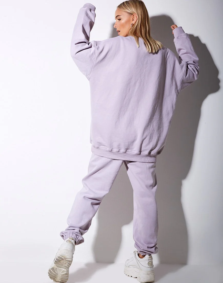 Basta Jogger in Pastel Lilac Daisy Embro - Image 2