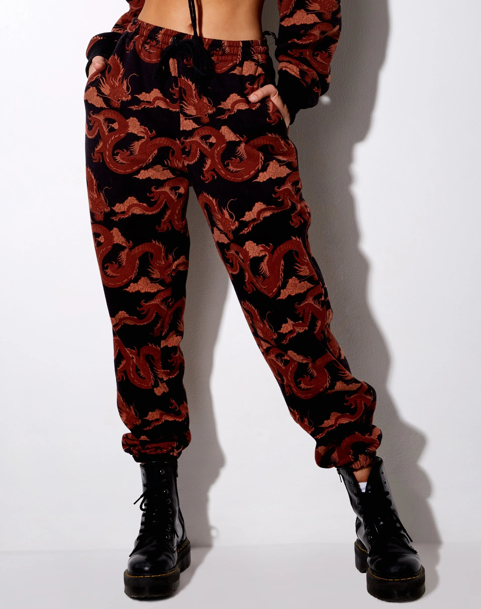 Basta Jogger in Tonal Dragon Orange - Image 2