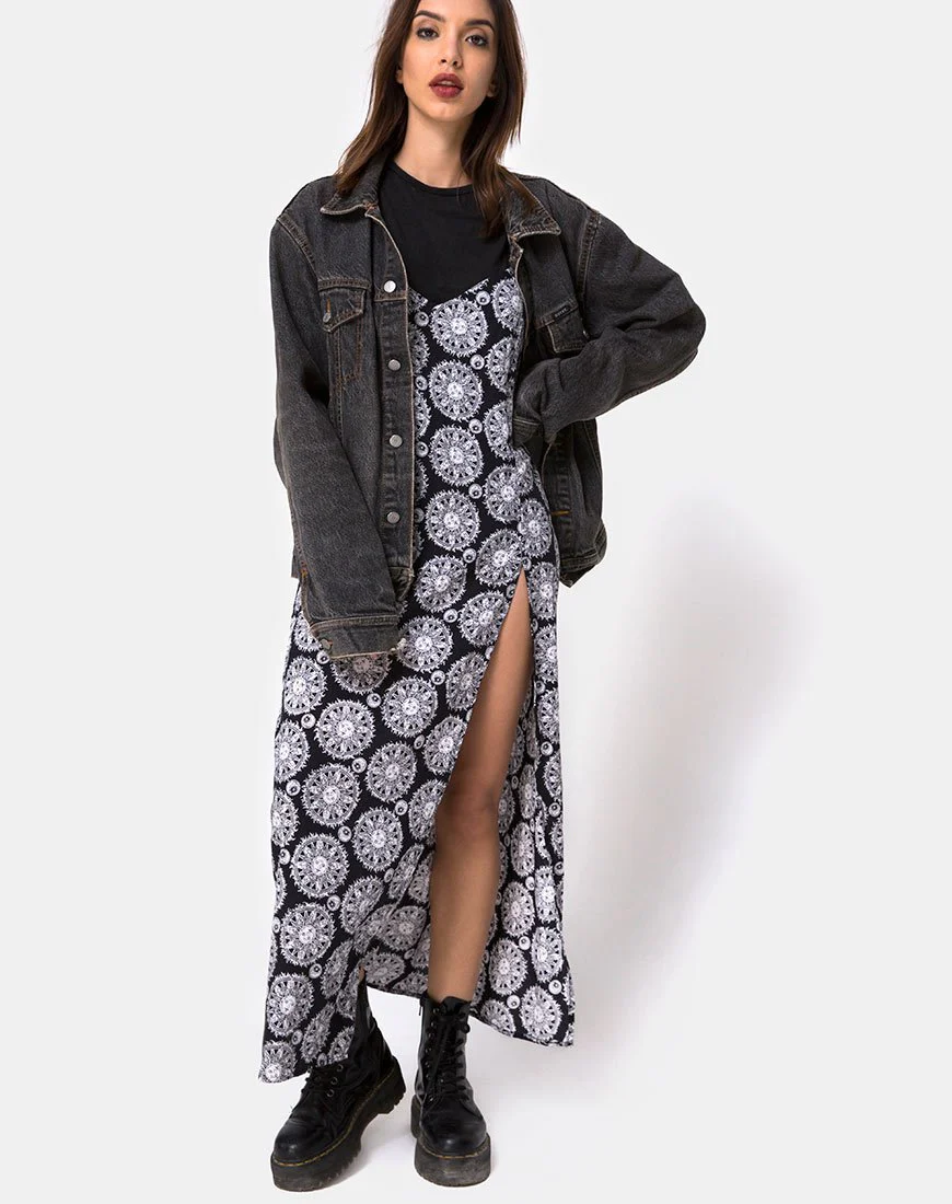 Batis Maxi Dress in Sundial Black - Image 4