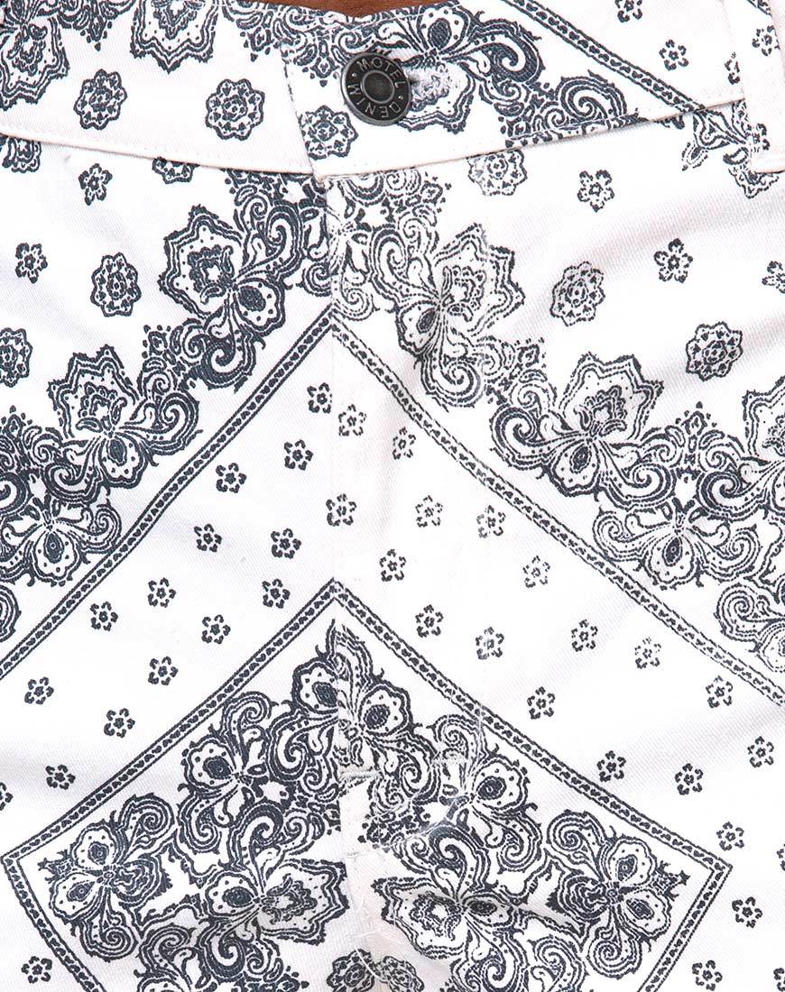 Beth Trouser in Bandana Ecru Placement - Image 7