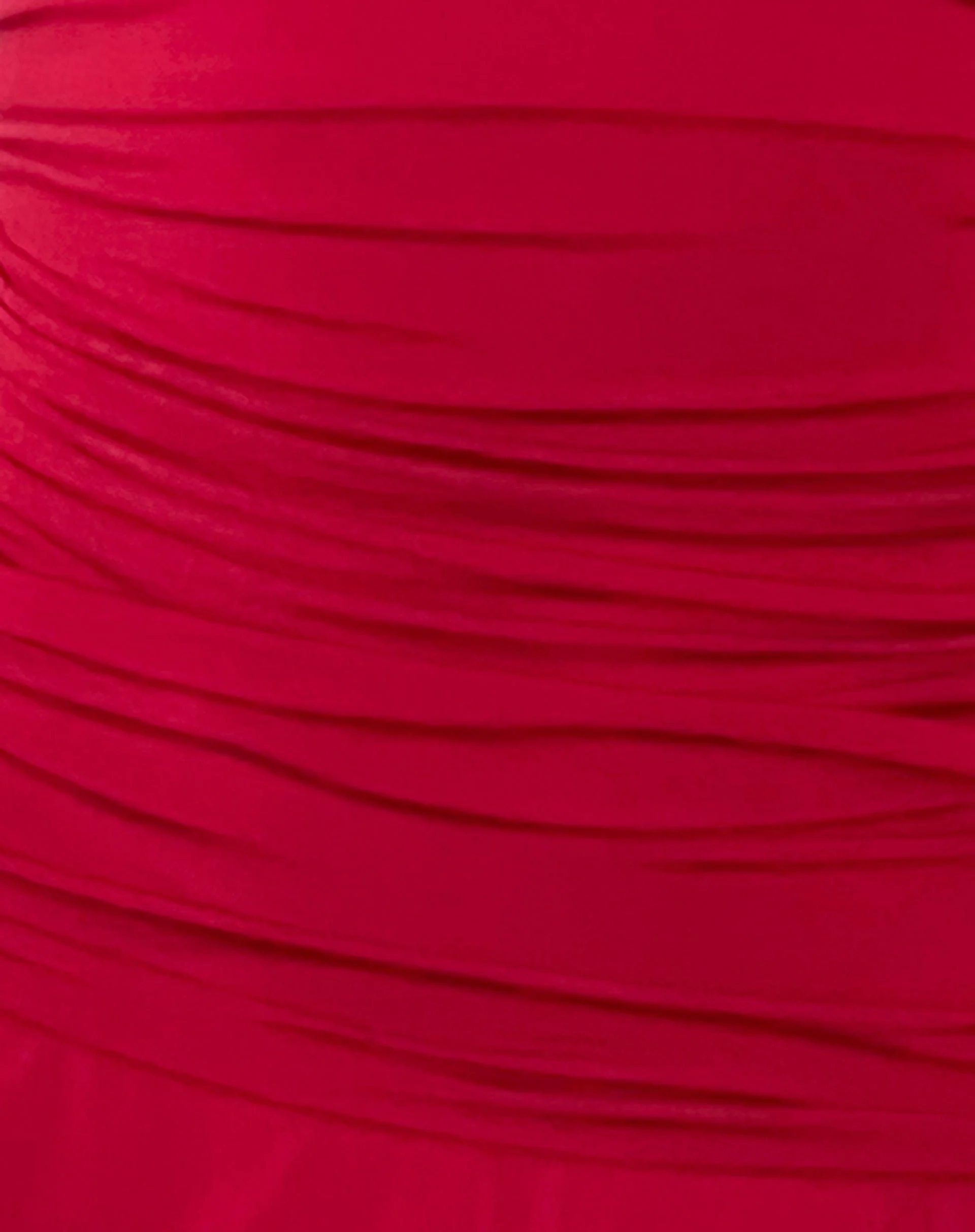 Bibi Bandeau Halterneck Mini Dress in Red - Image 6