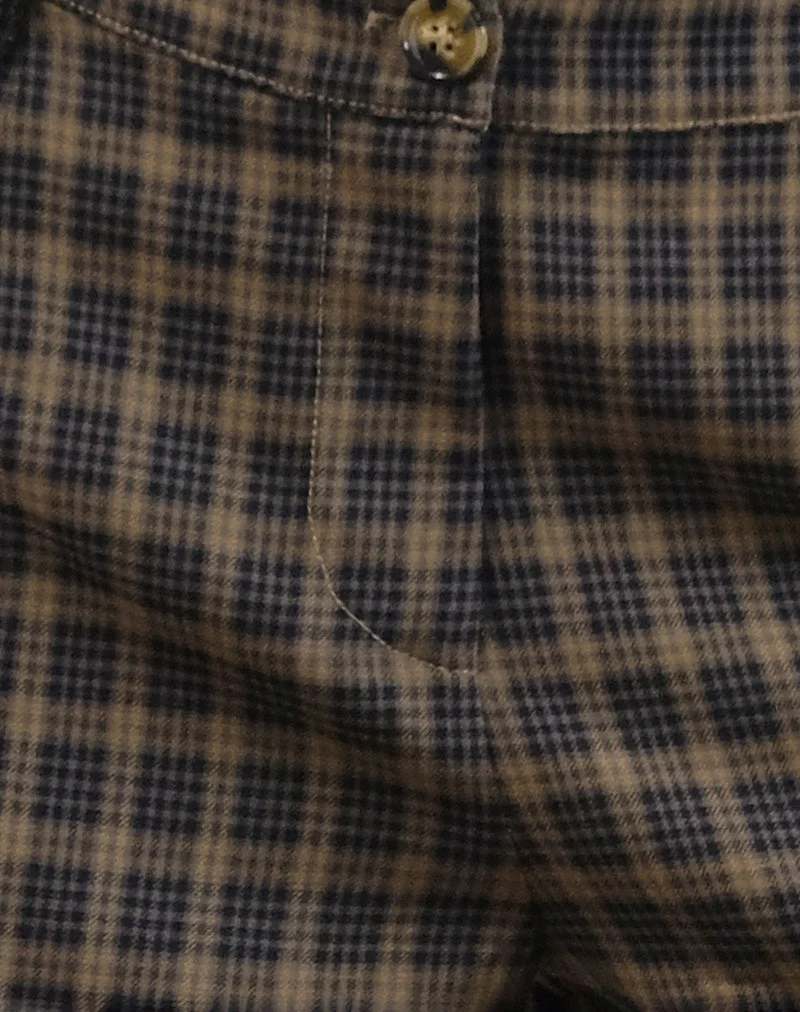 Binar Trouser in Dark Brown Check - Image 6