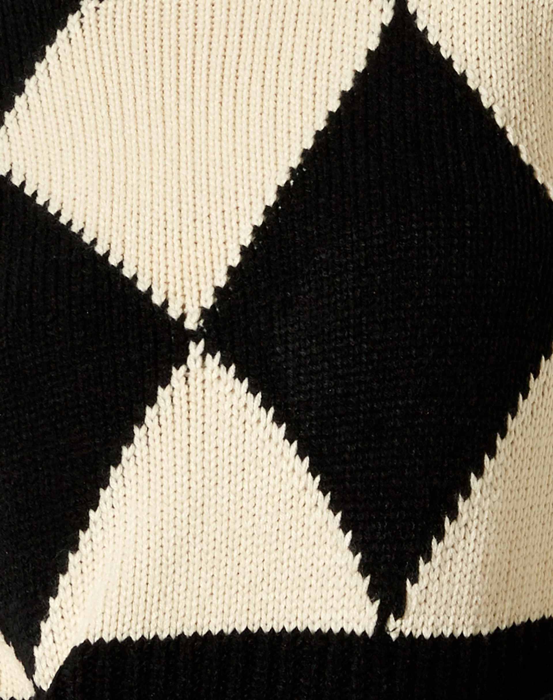 Binda Jumper in Harlequin Black and Off White - Image 6