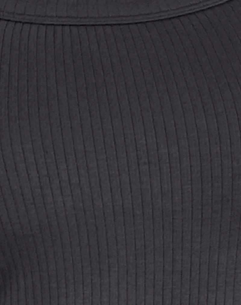 Binlo Extra Long Sleeve Top in Black Forest - Image 6