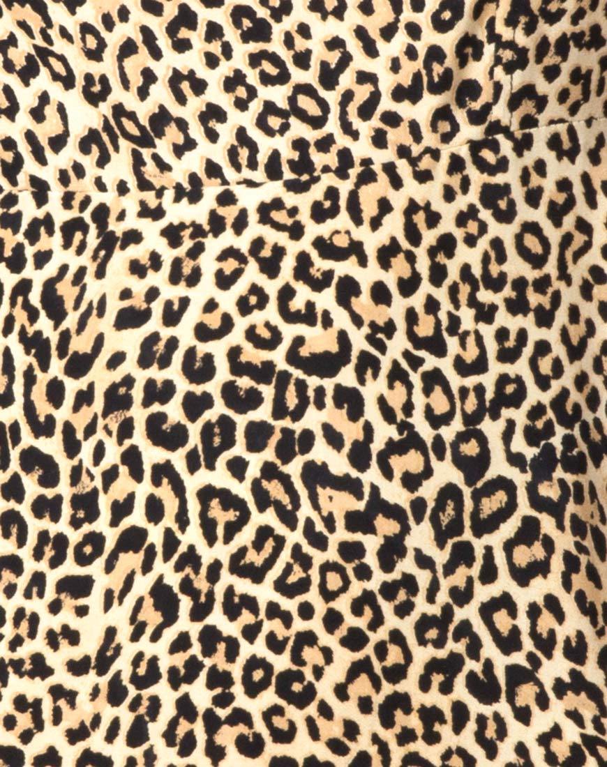Boyasly Slip Dress in Rar Leopard Brown - Image 4