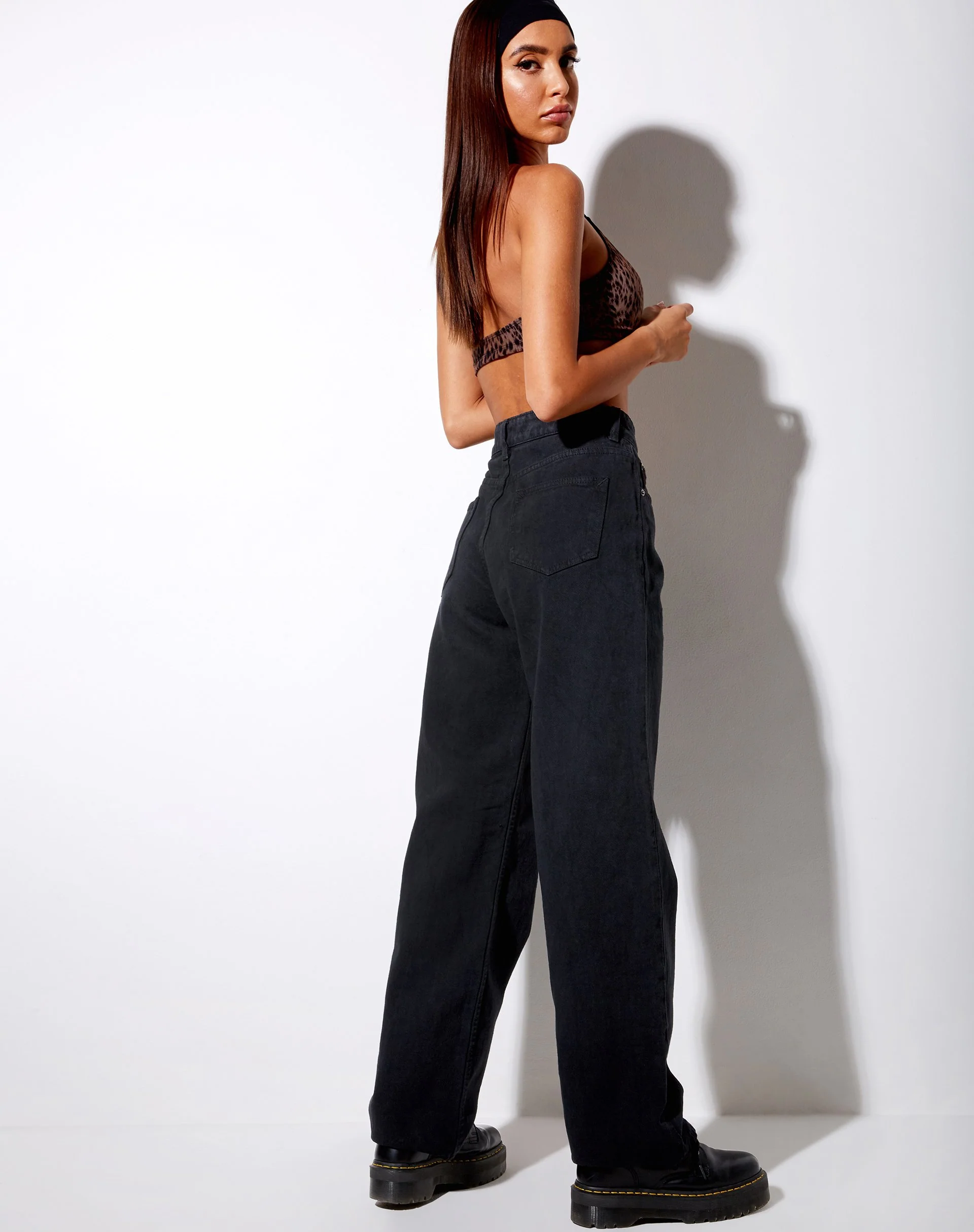 Boyfriend Jean in Black Wash - Image 3