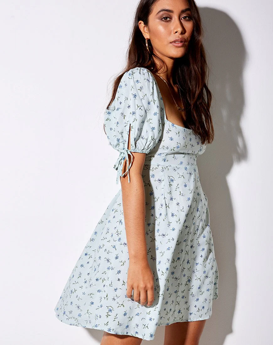 Calia Dress in Pretty Petal Green - Image 10