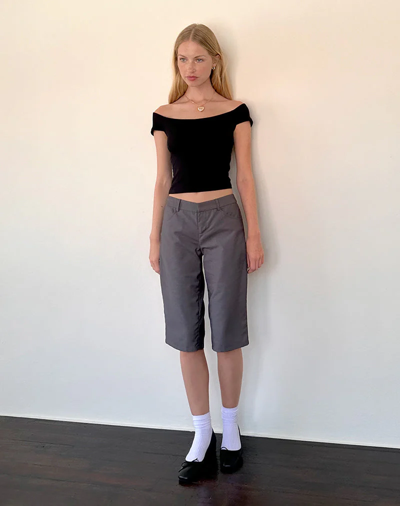 Cania Top in Black Lycra - Image 4