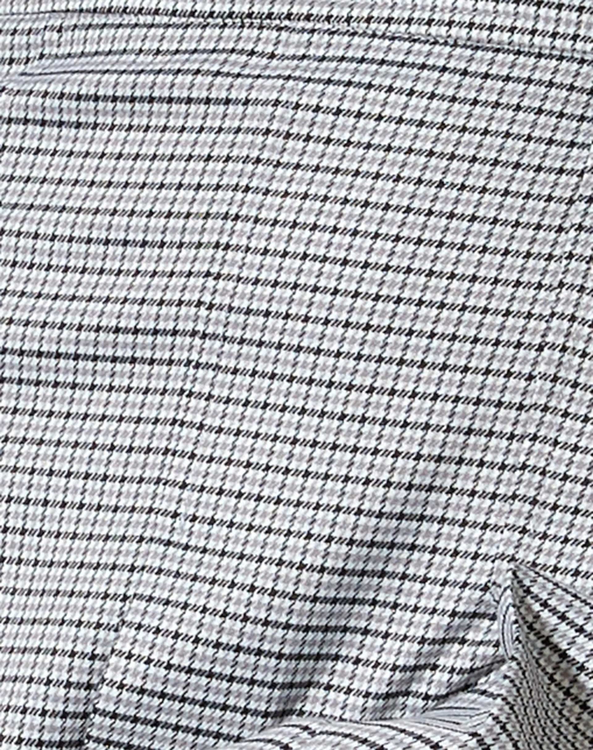 Carga Mini Skirt in Small Check Black Grey - Image 6
