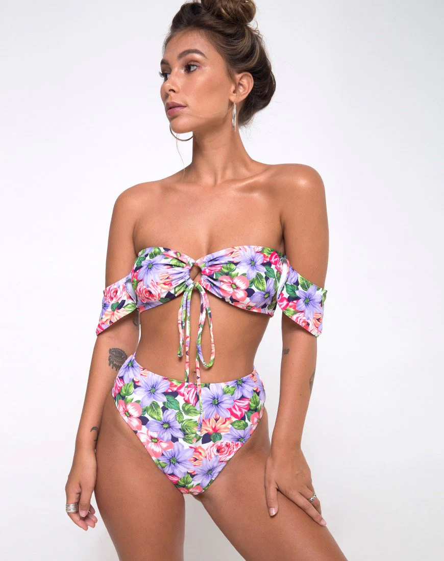 Carmella Bikini Bottom in Spring Fling - Image 3