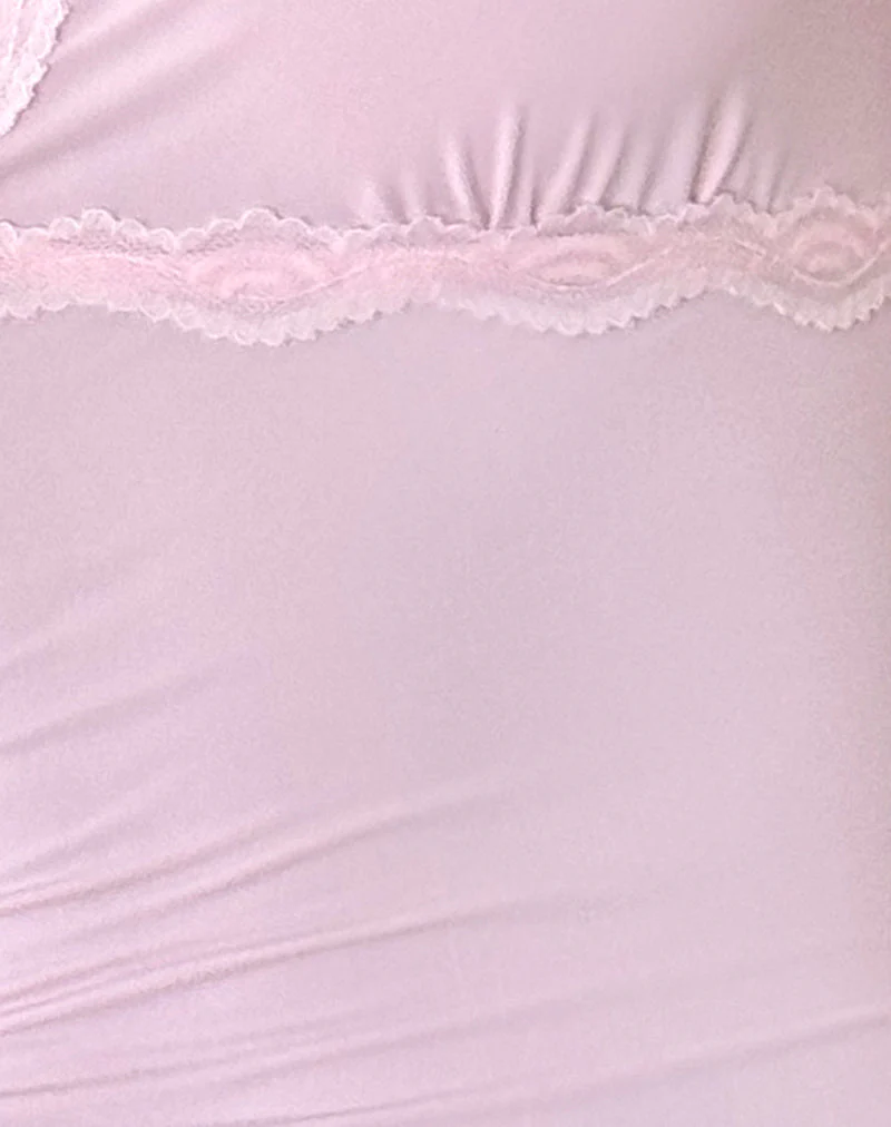 Carolina One Shoulder Top in Pink - Image 5