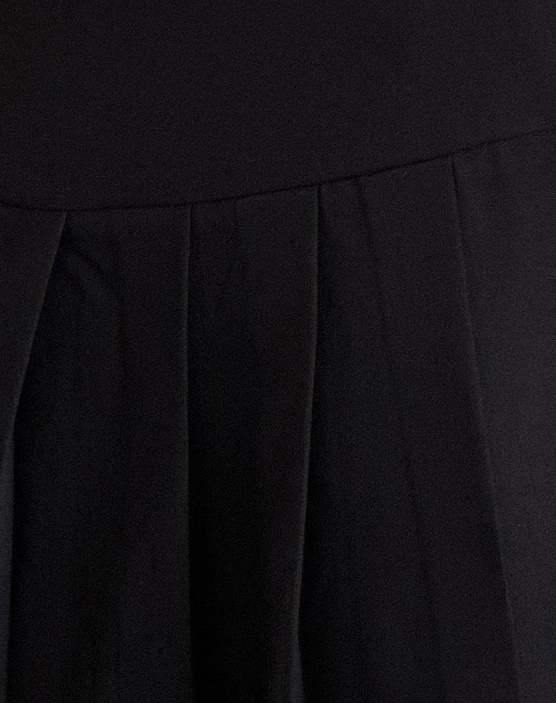 Casini Mini Skirt in Soft Tailoring Black - Image 6
