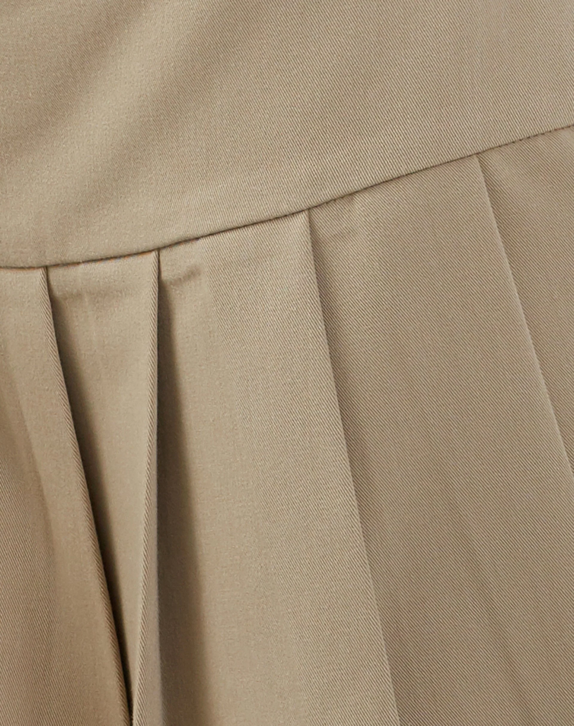 Casini Pleated Micro Skirt in Tailoring Stone Grey - Image 7