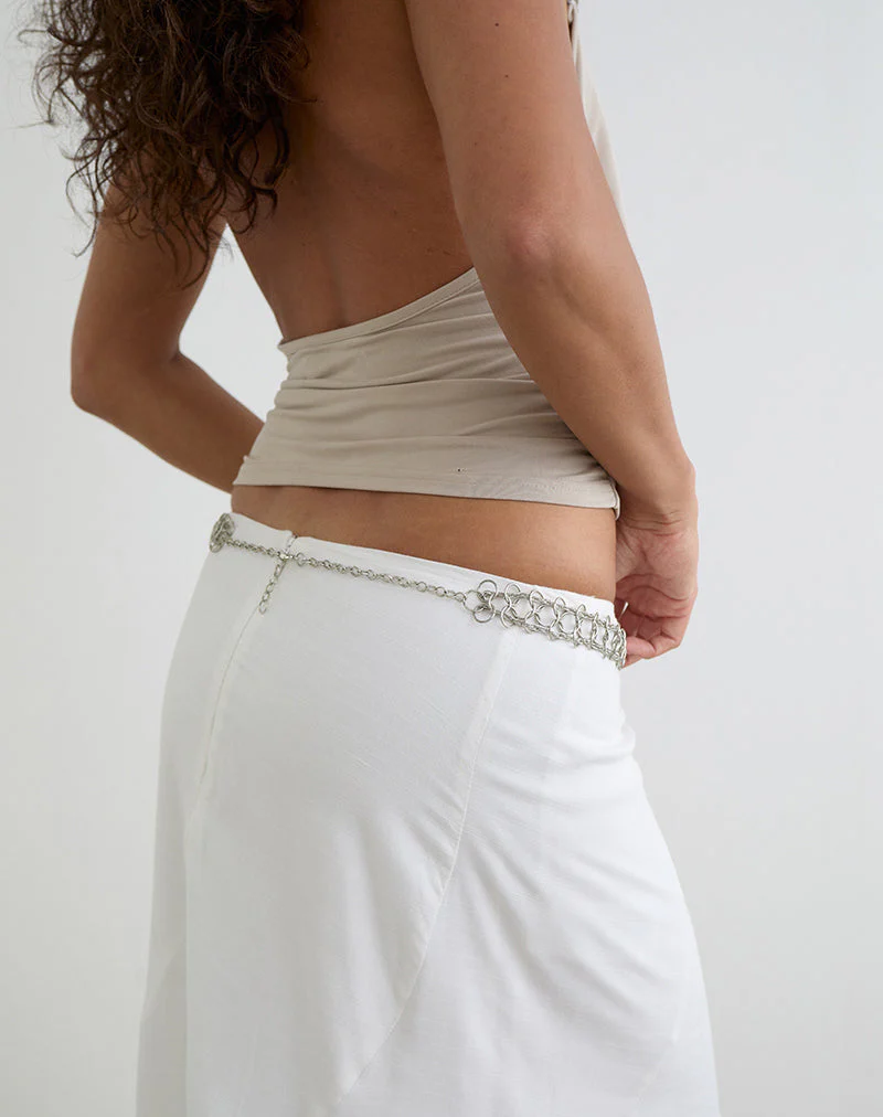 Chainmail Metal Belt in Plated Silver - Image 5
