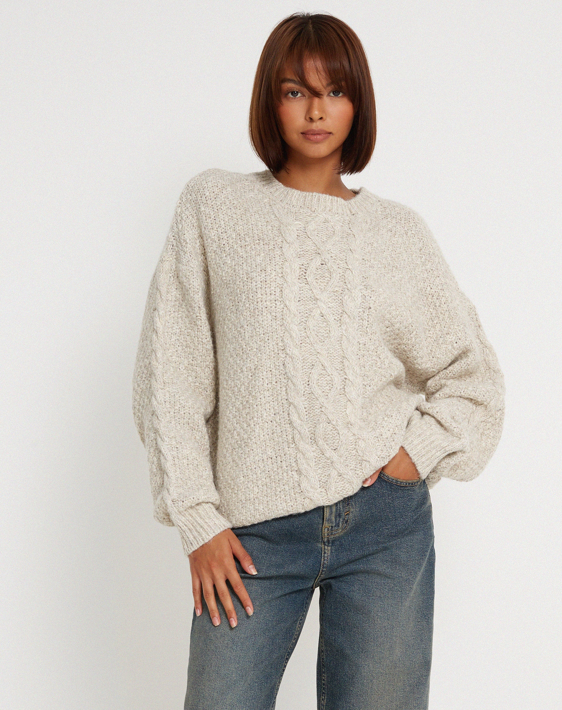 Chalih Jumper in Oatmeal - Image 3