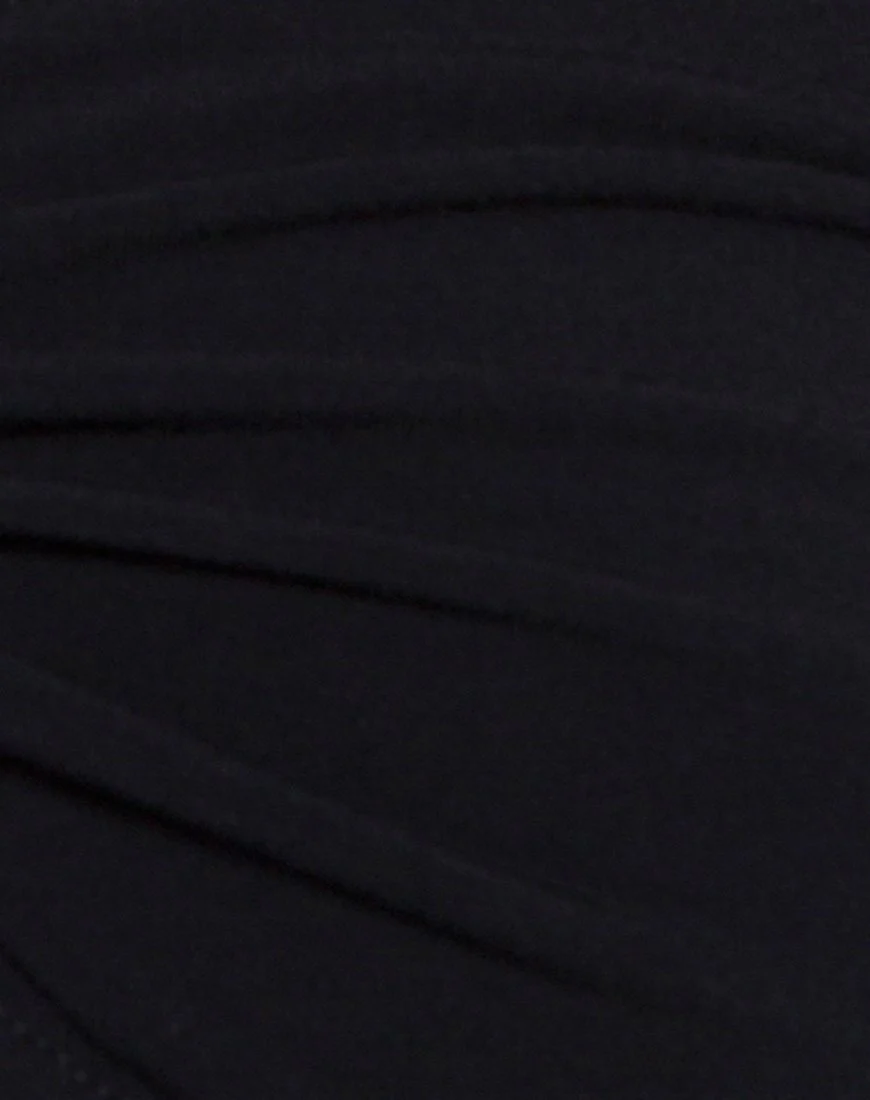Chateau Crop Top in Black - Image 5