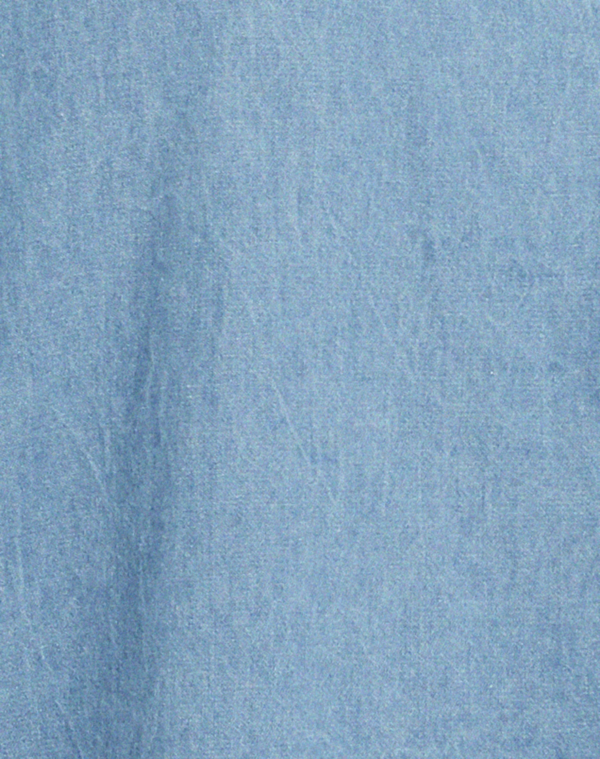 Chelor Mini Dress in Denim Stone Wash Blue - Image 7
