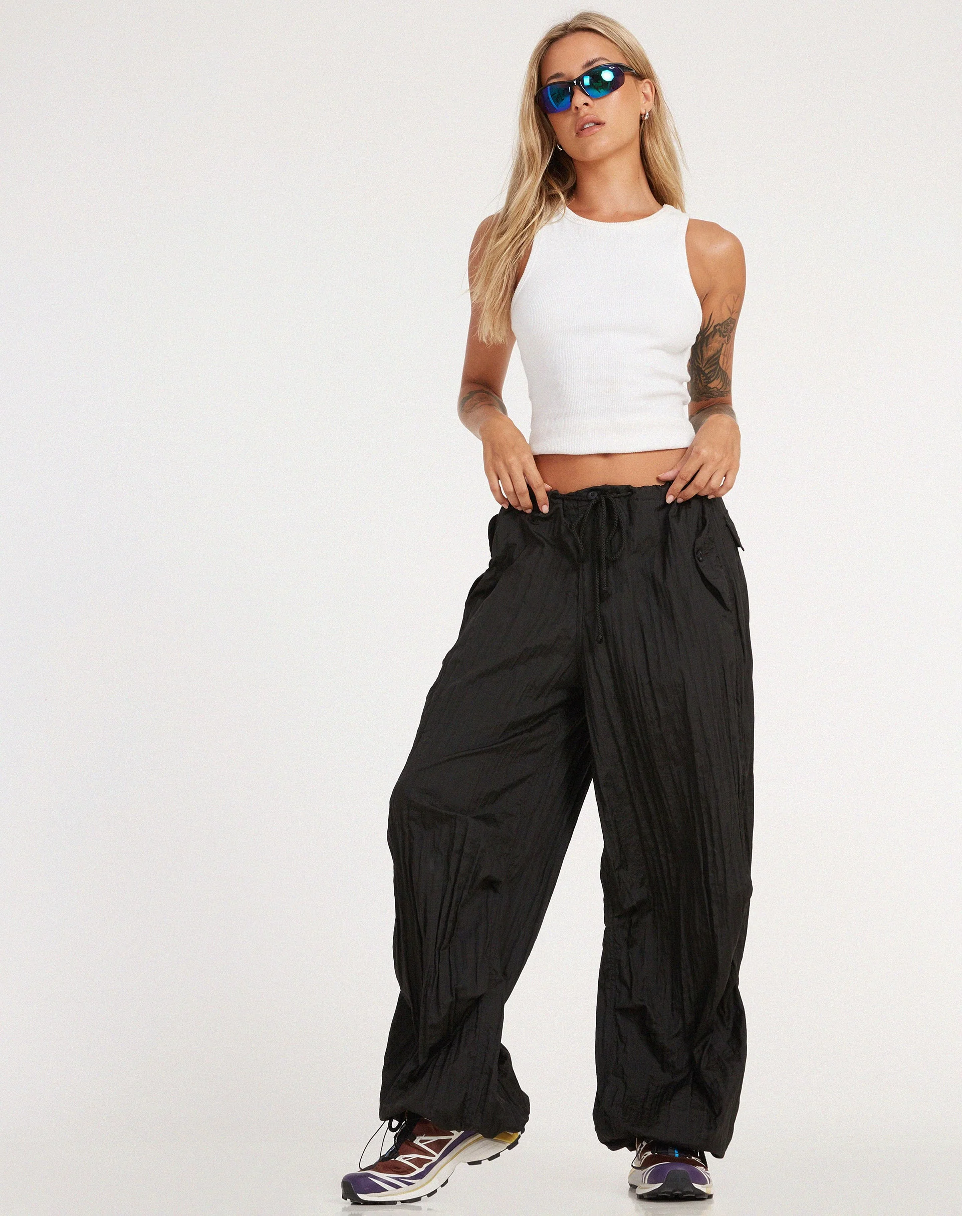 Chute Trouser in Parachute Black - Image 5