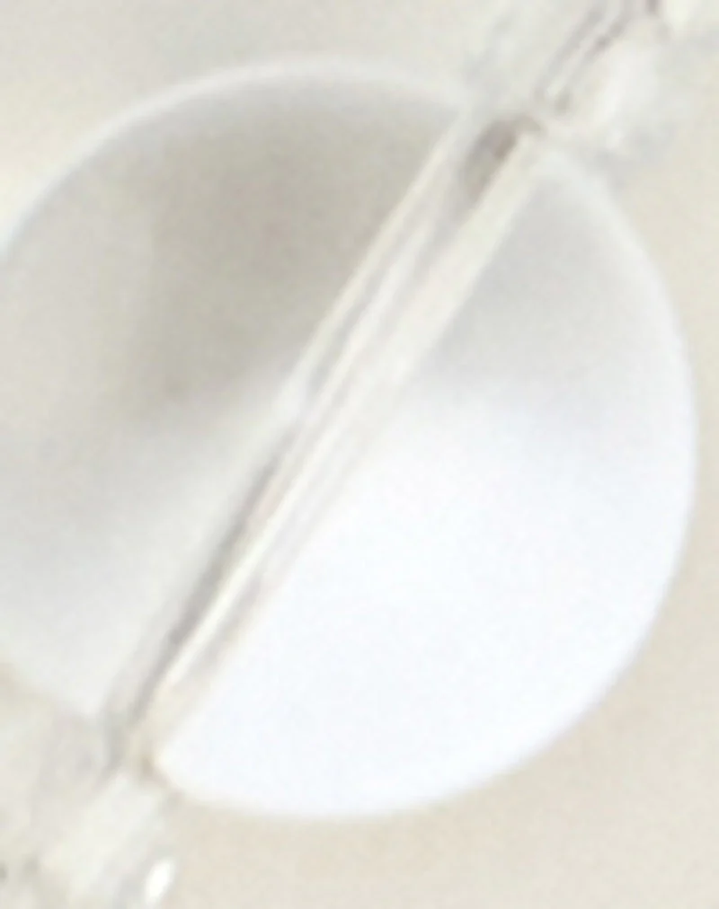 Clear Large Stone Silver Plated Necklace - Image 5