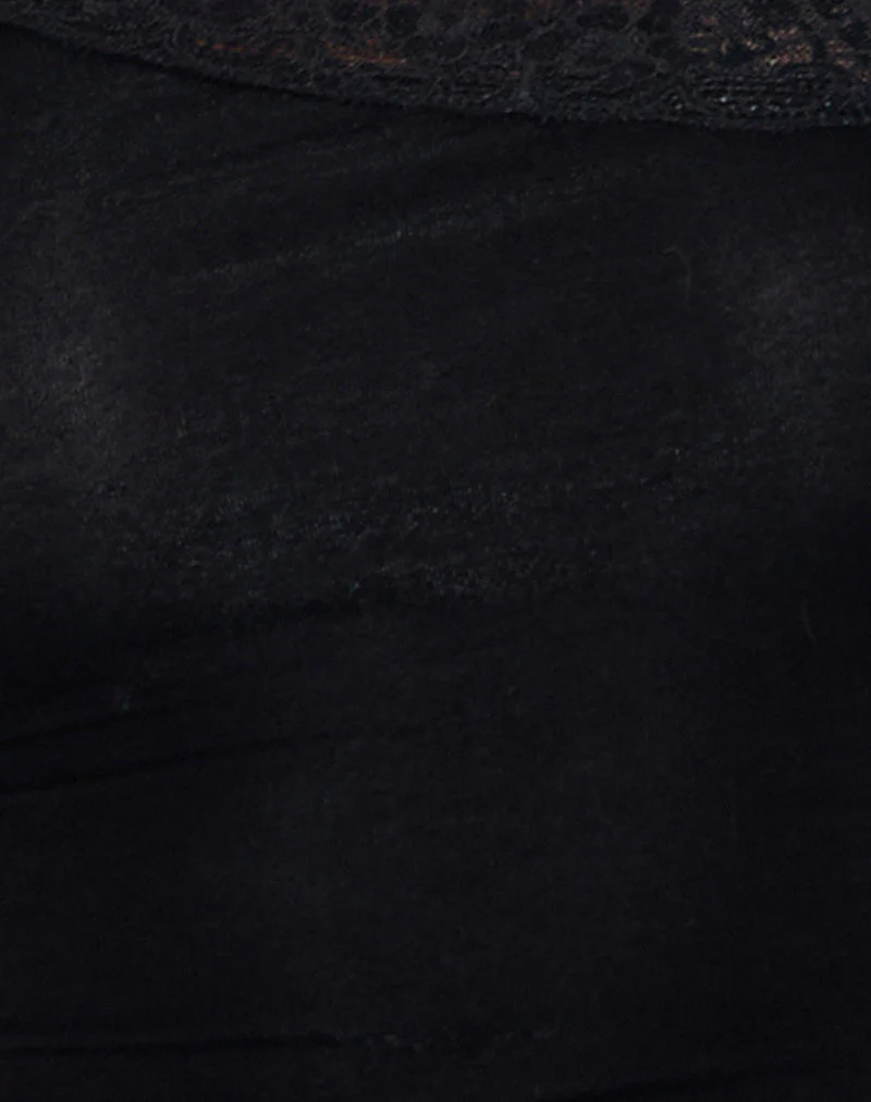 Cordia One Shoulder Top in Black - Image 6