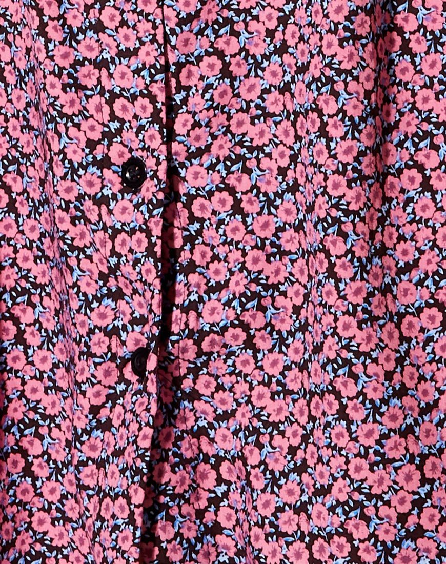 Crosena Swing Dress in Floral Fun Pink - Image 5