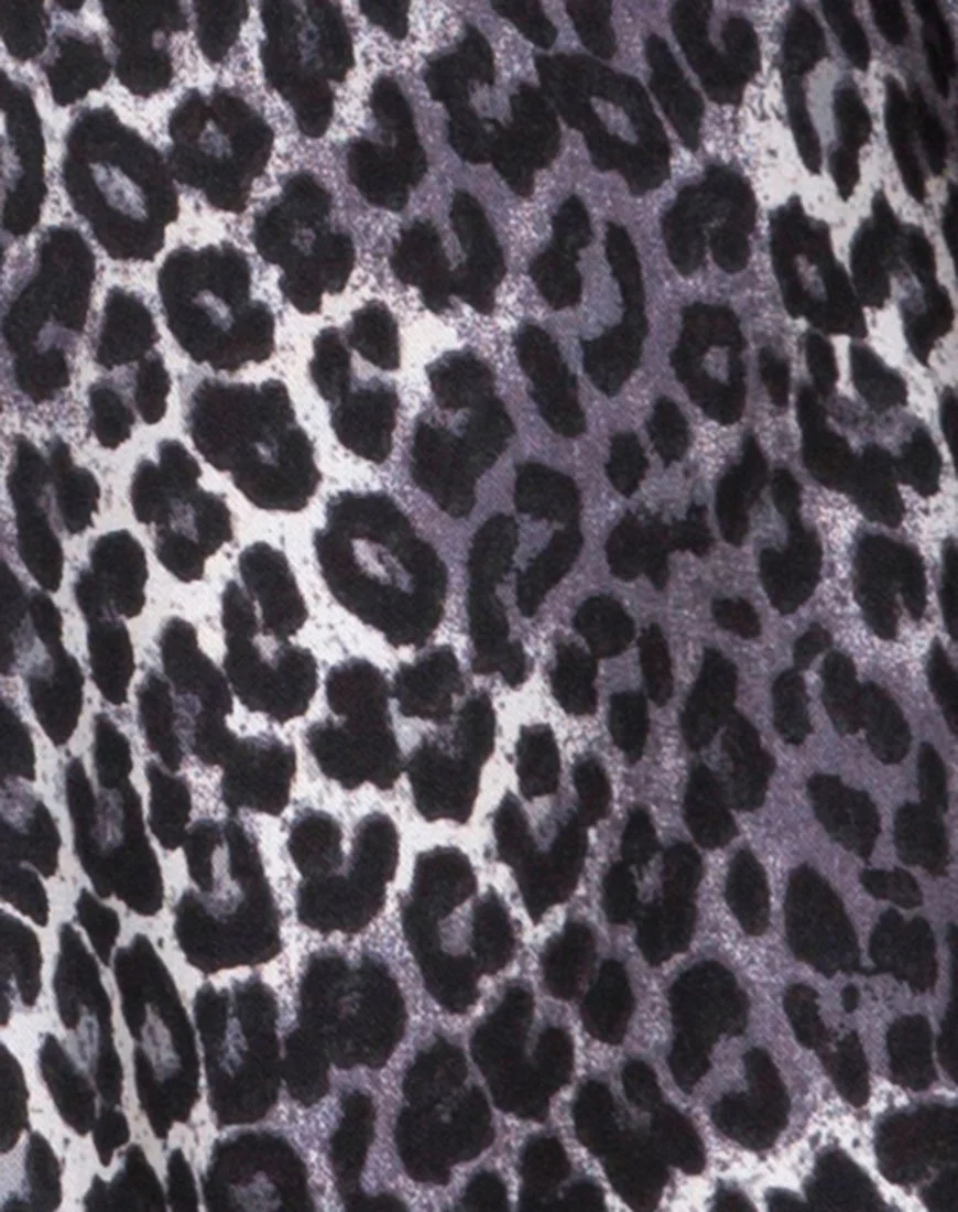 Crosena Swing Dress in Rar Leopard Grey - Image 5